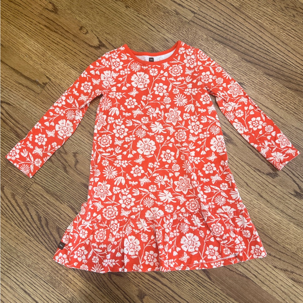 Tea Collection Floral Long Sleeve Dress
